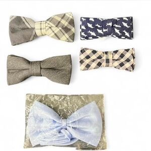 Kids Bow Tie Set - Gray, Blue, and Navy